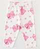 Kookie Kids Full Length Lounge Pant Bow Print - Pink