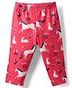 Kookie Kids Full Length Leggings Unicorn Print - Red
