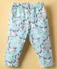 Kookie Kids Full Length Lounge Pants Unicorn Print - Blue