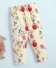 Kookie Kids Full Length Leggings Flower Print - Yellow
