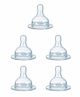 Naughty Kidz Silicone Teat Pack of 5 - White