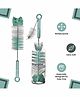 Naughty Kidz Bottle and Nipple Cleaning Sponge Brush Pack of 2 - Green