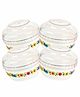 Naughty Kidz Premium Powder Puff Containers Set of 4 - White