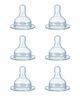 Naughty Kidz Natural Wide Neck Nipples Pack of 6 - White