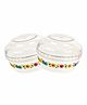 Naughty Kidz Premium Powder Puff Containers Set of 2 - White