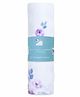 Masilo Bamboo Muslin Swaddle Blanket105 x 105 cm For Baby's/kids Nursery, Softest and most eco-friendly fabrics, Lightweight, 0 to 2 Years - Bloom - Purple