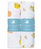 Masilo Bamboo Muslin Swaddle Blanket105 x 105 cm For Baby's/kids Nursery, Softest and most eco-friendly fabrics, Lightweight, 0 to 2 Years - Bunny - Purple