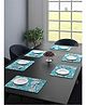 Saralhome Cotton Placemat 6pc  Turquoise Blue. 34cm x 45cm