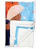 Kidlingss Double Ply Mink Blanket Fox Print - Blue