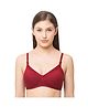 MomToBe Solid Colour Full Cup Padded Maternity Bra - Maroon