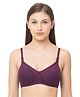 MomToBe Solid Colour Full Cup Padded Maternity Bra - Purple