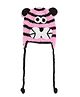 MayRa Knits Striped Crochet Cap - Pink