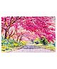 Webby Cherry Blossom Painting Wooden Jigsaw Puzzle - 252 Pieces