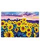 Webby Sunflower Fields Painting Wooden Jigsaw Puzzle Multicolor - 252 Pieces