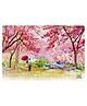 Webby Wild Himalayan Cherry Blossoms Painting Wooden Jigsaw Puzzle - 252 Pieces