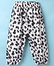 Kookie Kids Full Length Harem Pants Flower Print- White