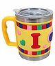 FunBlast Mug with Lid Love Design Yellow - 350 ml