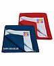 BeyBee Dry Sheet Bed Protector Baby Mats Waterproof Sheet for New Born Babies Small - Dark Sea Blue+Red