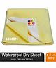 BeyBee Quick Dry Baby Bed Protector Waterproof Sheet, Large - Yellow