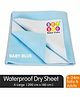 BeyBee Waterproof Baby Bed Protector Dry Sheet Extra Large - Blue