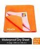 BeyBee Quickly Dry Waterproof Extra Large Size Bed Protector Sheet - Peach