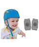 DearJoy Safety Helmet and Knee Pad Combo - Blue