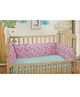 DearJoy Full Baby Cot Bumper Bunny Print - Pink