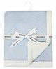 Abracadabra Plush Chamois Baby Blanket - Blue