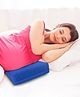 Babyhug Cotton Maternity Wedge Pillow With Quilted Cover - Dark Blue| Soft yet Firm| Breathable Fabric| Removable & Washable Outer Cover| Quilted Cotton Fabric| Sleep & Back Support| Relieves Back Pain| Ideal for Pregnant Women| Facilitates Peaceful