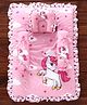 Babyhug Bedding Set Unicorn Print - Pink