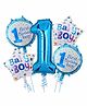 Amfin Baby Boy 1st Birthday Themed Balloons Blue - Pack of 5