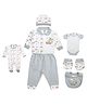Mee Mee Clothing Gift Set Grey White - 7 Pieces