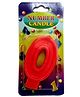 Gifts World Number 0 Candle - Red