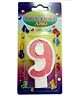 Gifts World Number 9 Candle - Peach