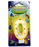 Gifts World Number 0 Dots Design Candle - Yellow