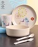 Bamboo Baby Dinner Set Pack Of 5 - Beige