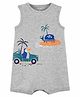 Carter's Tropical Cotton Romper  - Grey
