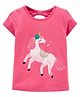 Carter's Unicorn Jersey Tee - Pink