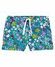 Carter's Floral Pull-On Shorts - Blue