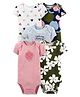 Carter's 5 Pack Short Sleeve Onesie - Multicolor