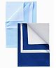 Elementary Smart Dry Waterproof Small Bed Protector Sheet Pack of 2 - Light & Dark Blue