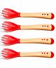 The Little Lookers Temperature Sensing Fork Pack of 4 - Red