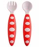 The Little Lookers Spoon & Fork Set - Red