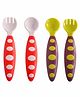The Little Lookers Spoon & Fork Set Pack Of 2 - Red Green