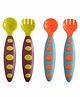 The Little Lookers Spoon & Fork Set Pack Of 2 - Green Orange