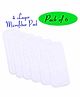The Little Lookers 4 Layer Microfiber Insert For Reusable Diapers Pack Of 6 - White