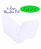 The Little Lookers 4 Layer Microfiber Insert For Reusable Diapers Pack Of 12 - White