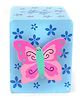 Wooden Butterfly Design Money Bank - Blue