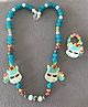 Kalacaree Unicorn Design Beaded Necklace & Bracelet Set - Blue