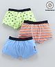 Babyoye Cotton Trunks Multiprint Pack of 3 - Green Blue Orange